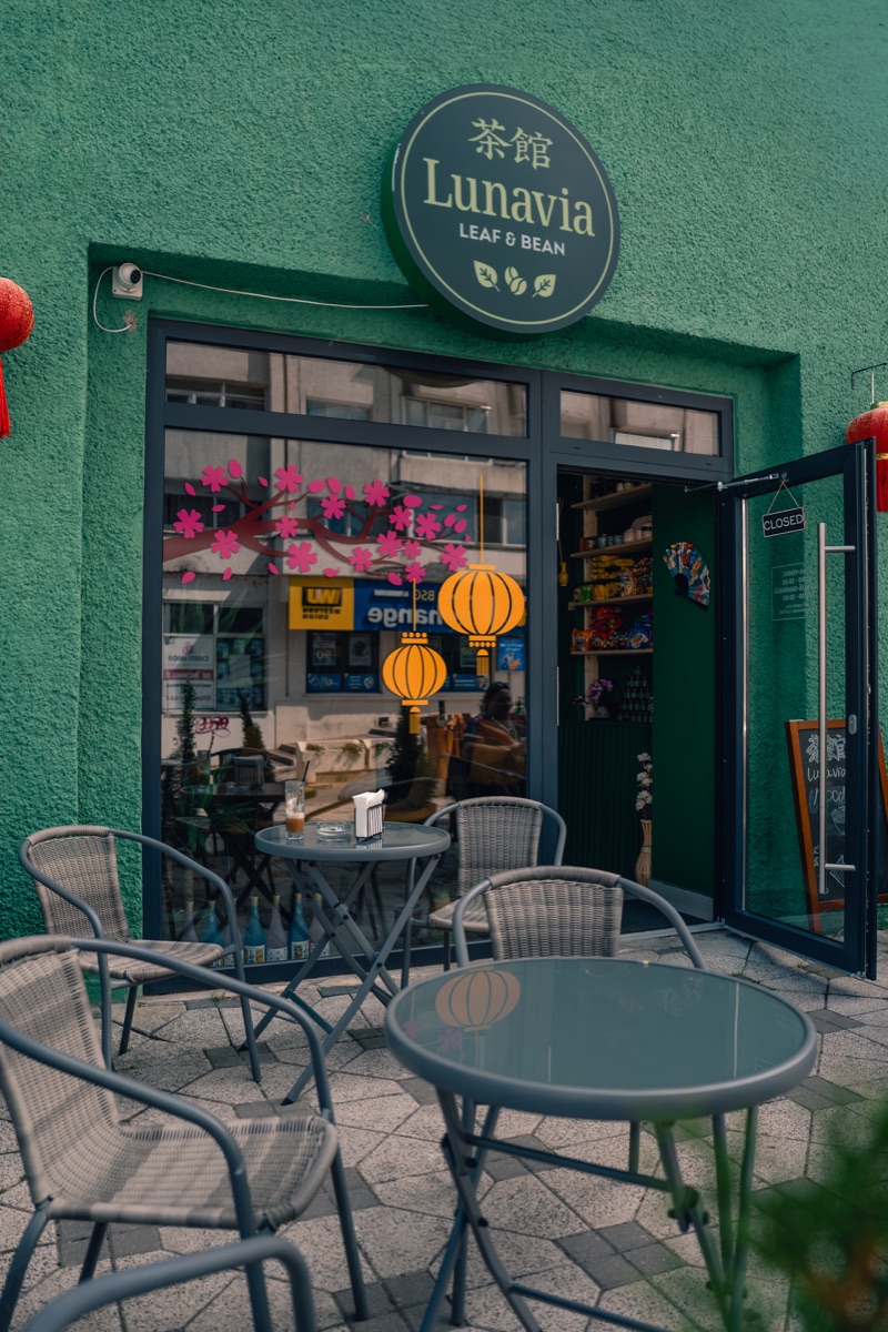 Intrarea Lunavia Leaf & Bean din Bacău