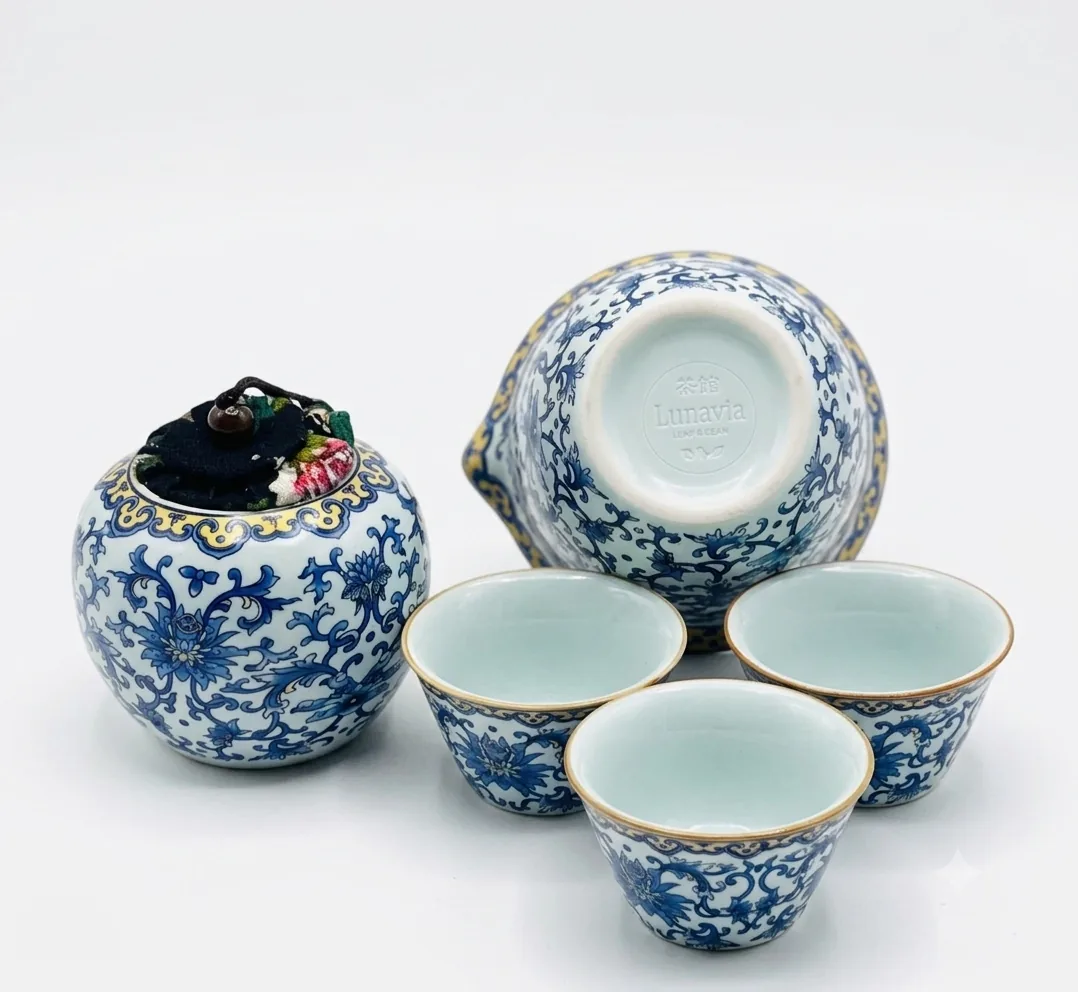 Blue Blossom Gongfu Tea Set — imaginea 4 din 5