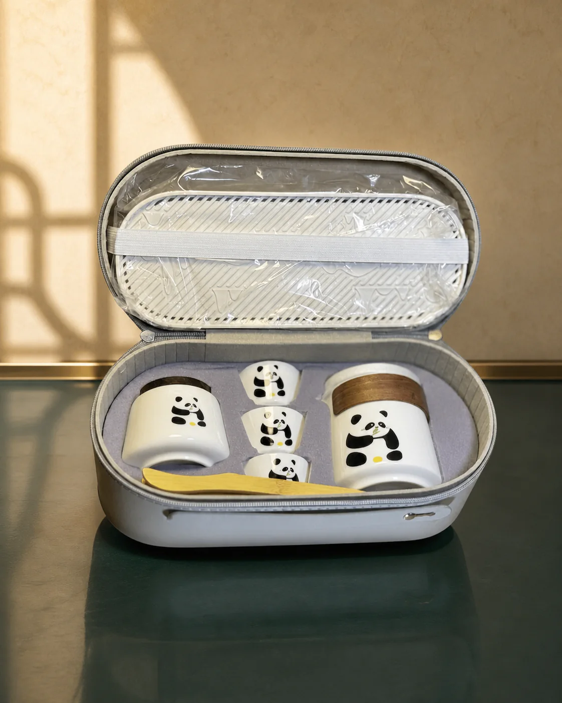 Panda Gongfu Tea Gift Set — prezentare comercială Lunavia